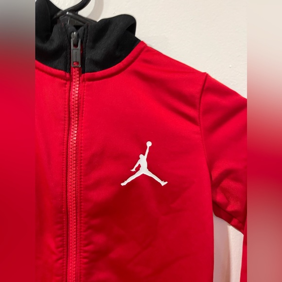 Jordan Sweater Youth Small Red/Black Jumpman Full Zip Casual Kids Boys EUC - Picture 5 of 5